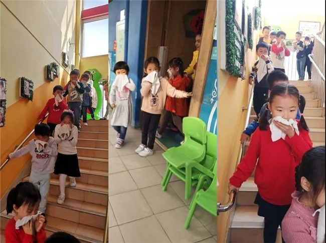 碧水龙庭幼儿园消防演习活动